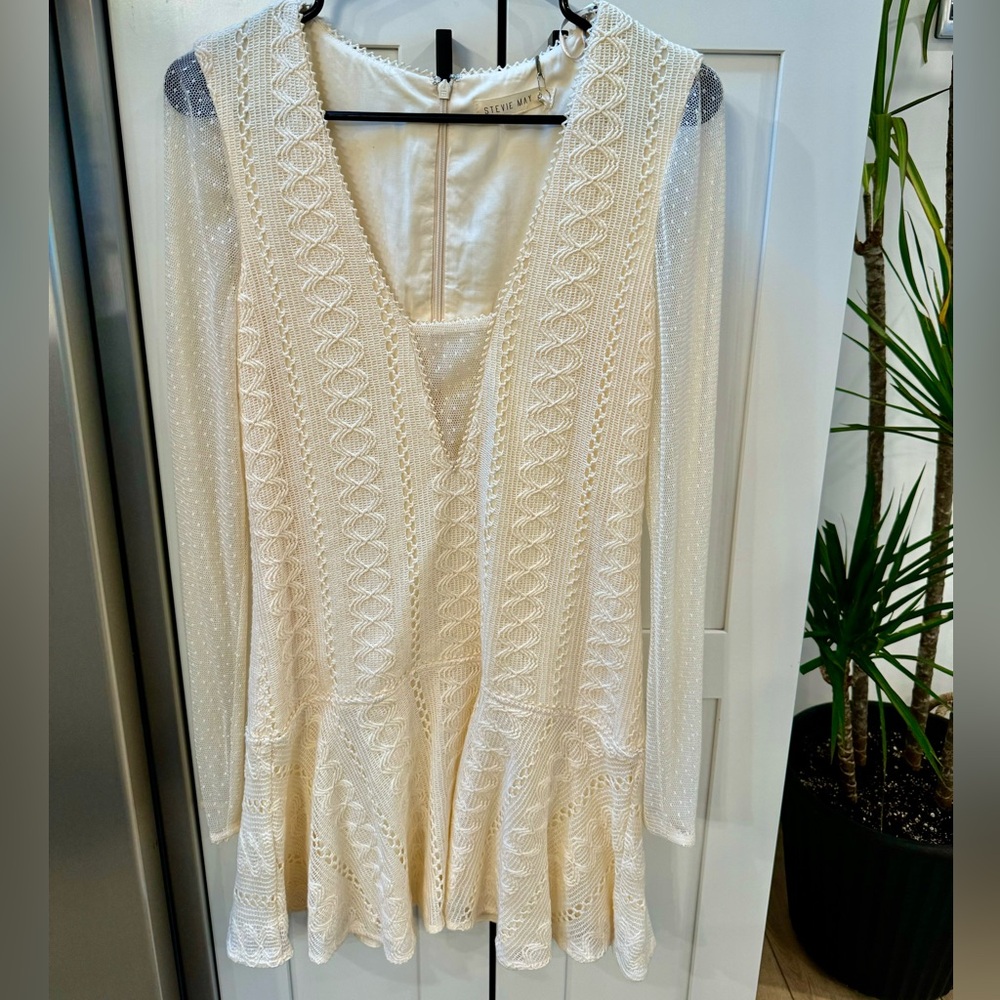 Stevie May long sleeve crochet dress